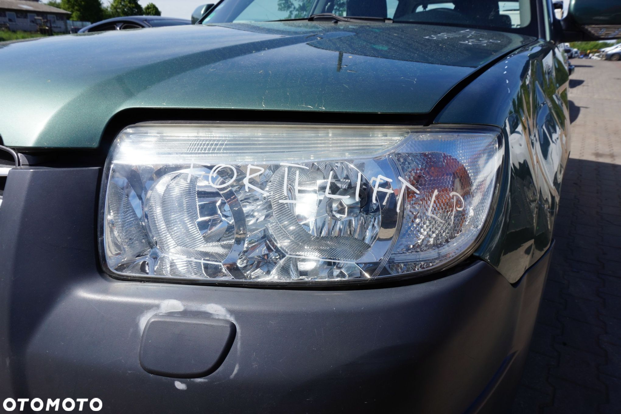 MASKA ZDERZAK BŁOTNIKI LAMPY FORESTER II SG LIFT 5F6  SUBARU 2006-2008 ZIELONY EVERGREEN PRZÓD KOMPLETNY - 10