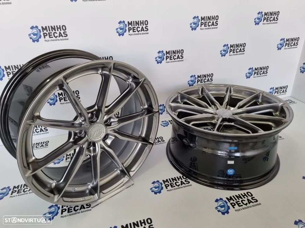 Jantes Japan Racing (JR37) em 17 (5x100) Hyper Black - 5