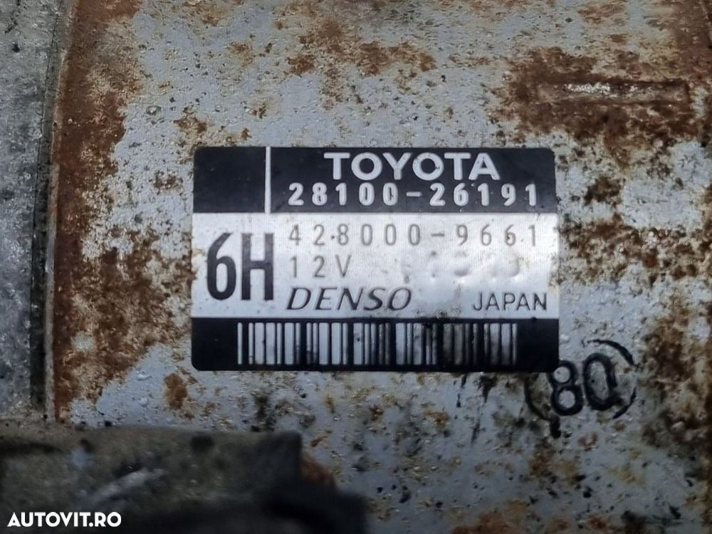 Electromotor Toyota Rav 4 IV 2.0 Diesel 2012 - 2015 91kW 124CP 1998CC Manuala 1AD - FTV ... - 4