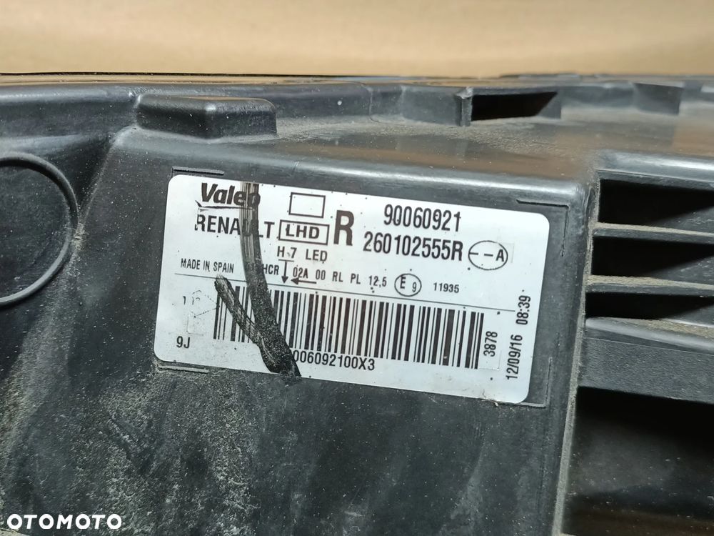 RENAULT MEGANE 4 16-20r PRAWA LAMPA PRZEDNIA z LED ORYGINAŁ EUROPA - 11