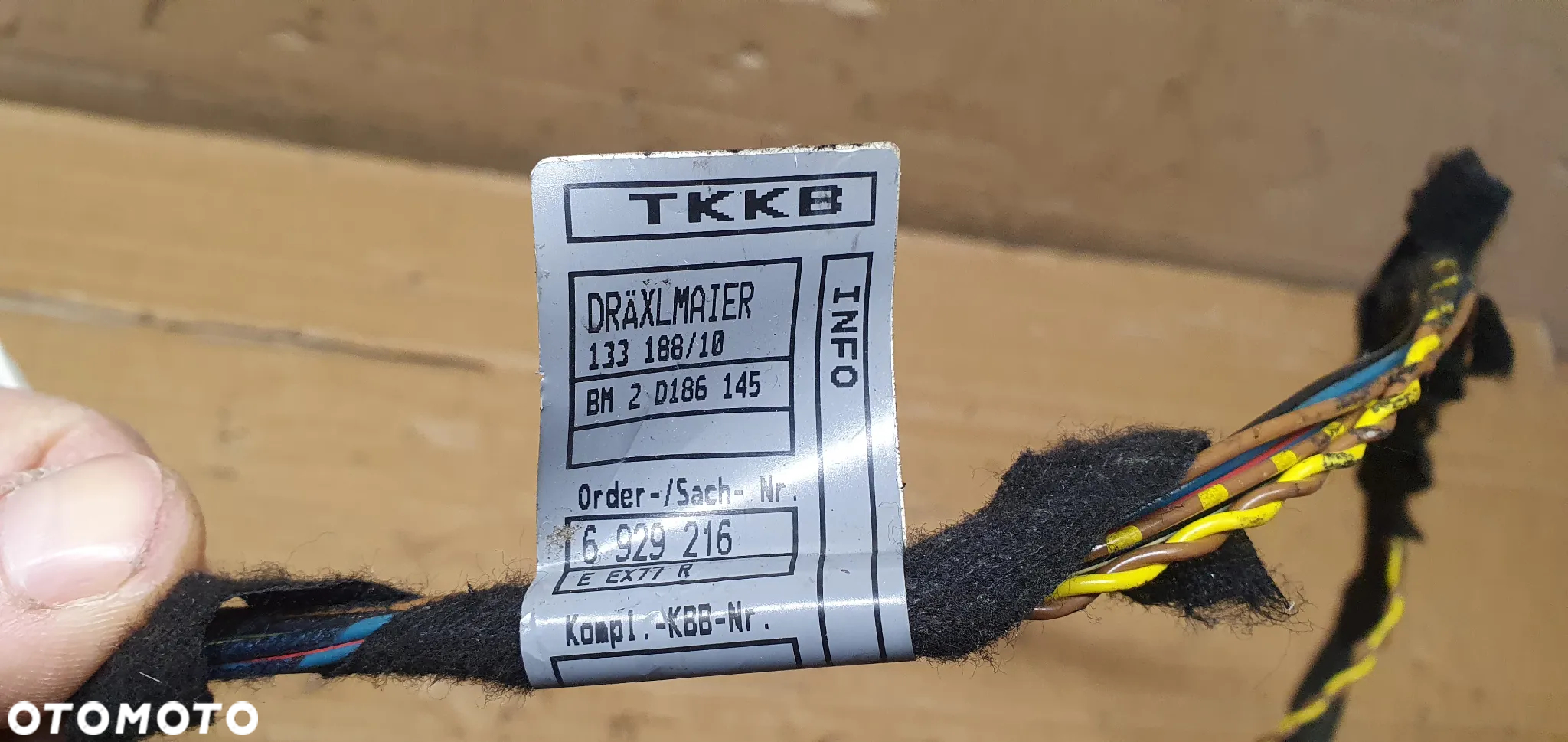 Wiązka instalacja drzwi lewy przód BMW 3 E46 Compact 6929216 6905420 - 5