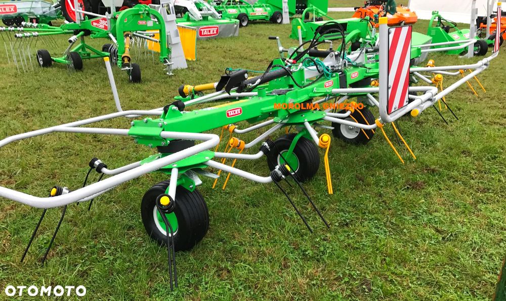 Przetrząsacz 4 wirnikowy karuzelowy TALEX i KOWALSKI z WOM TORNADO