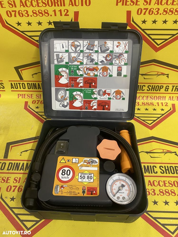 Compresor auto umflat roti 12V 15A 180W original Continental - 1