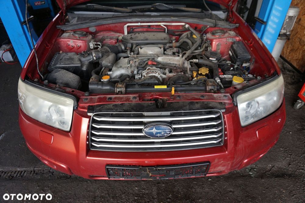 MASKA ZDERZAK BŁOTNIKI LAMPY FORESTER II SG LIFT 33J  SUBARU 2006-2008 CZERWONY GARNET PRZÓD KOMPLETNY - 23