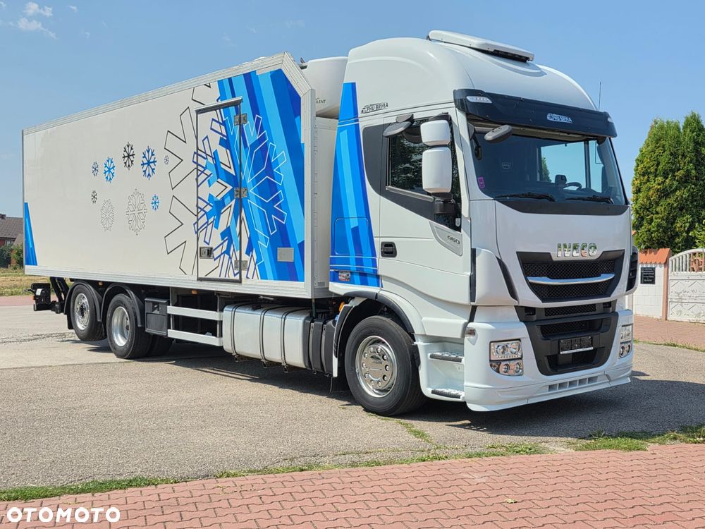 Iveco HI-WAY 460 / CHŁODNIA / WINDA / 6×2 /  21 EUROPALET / DRUKARKA / KLIMA POSTOJOWA / SYPIALKA / 3 OSIE / OŚ PODNOSZONA ORAZ SKRĘTNA  / AUTOMAT / E6 / SPROWADZONY/ - 23
