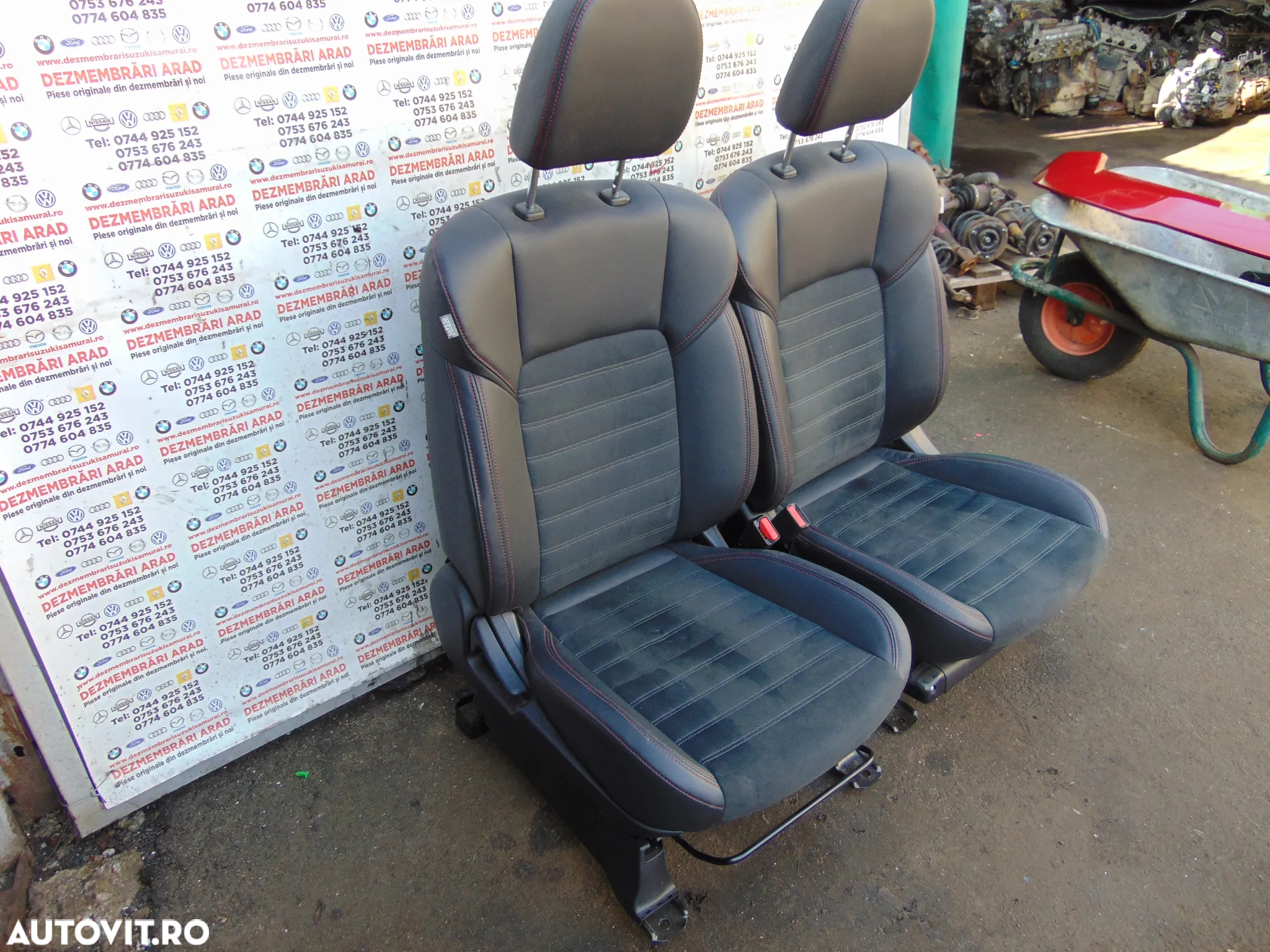 Scaune Mitsubishi Outlander 3 scaune fata banchete spate bancheta interior piele - 4