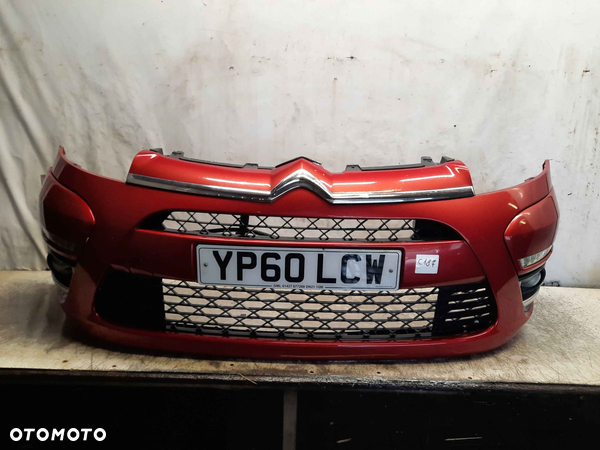 ^ ZDERZAK PRZÓD PRZEDNI DO CITROEN C4 GRAND PICASSO LIFT FL EKQD BORDO BORDOWY LED DRL HALOGENY