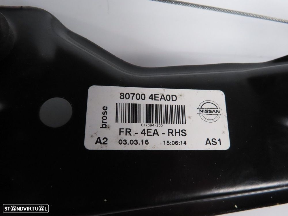Elevador da Porta com Motor Esquerdo/Frente Usado / Original NISSAN QASHQAI II C... - 5