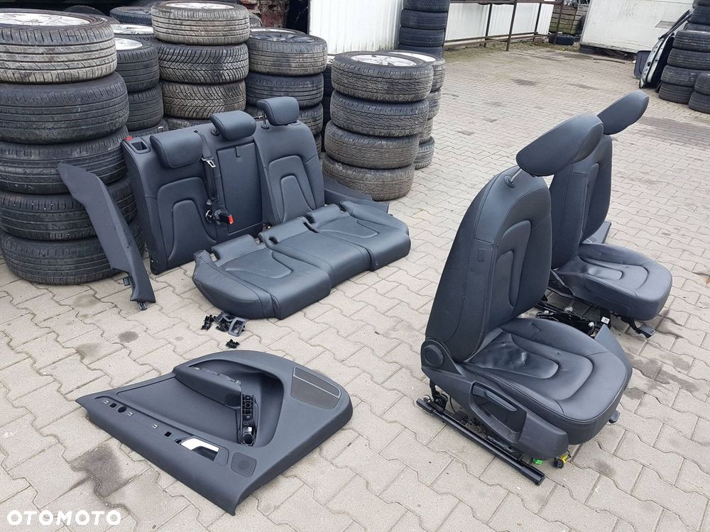 AUDI A4 B8 LIFT 11-15r KOMBI FOTELE SKÓRZANE KANAPA - 4