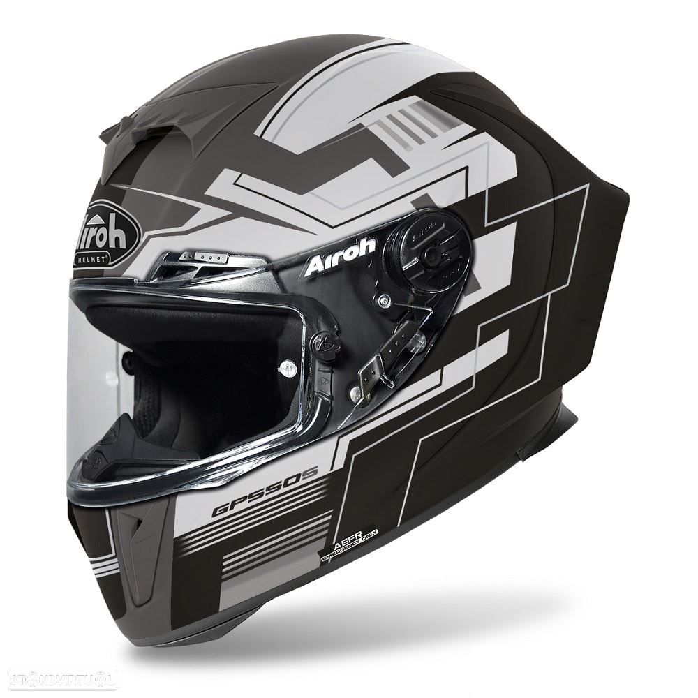 capacete gp550s challenge preto matt airoh - 1