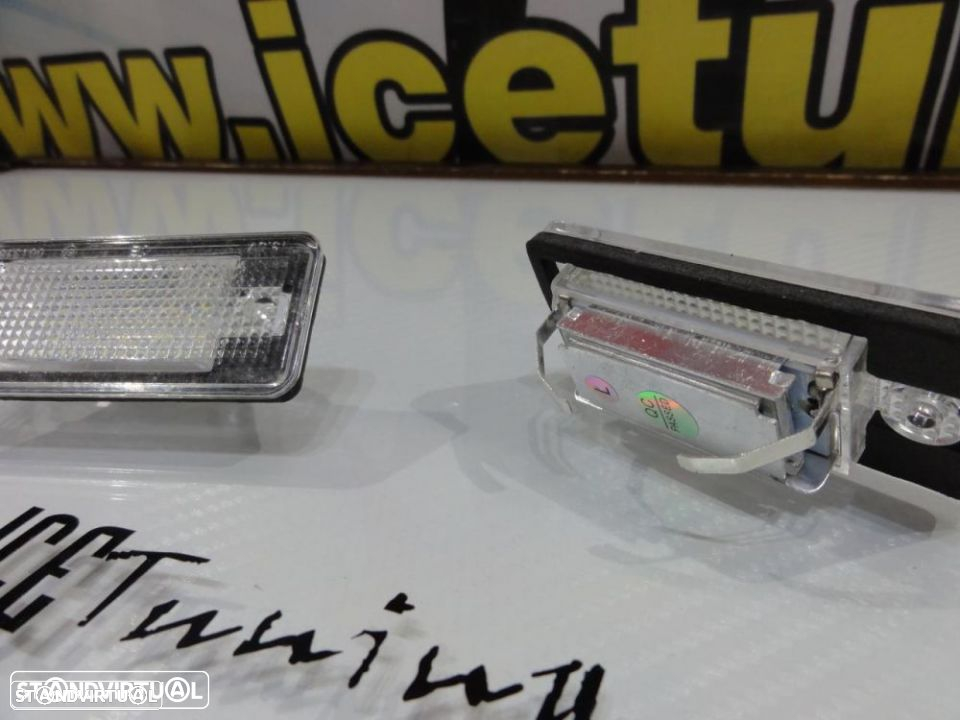 Suporte De Lâmpada De Matricula Com Led Branco Para Audi A3 8P, A4 B6, B7, A6 4F, A8, Q7, A5 - 7