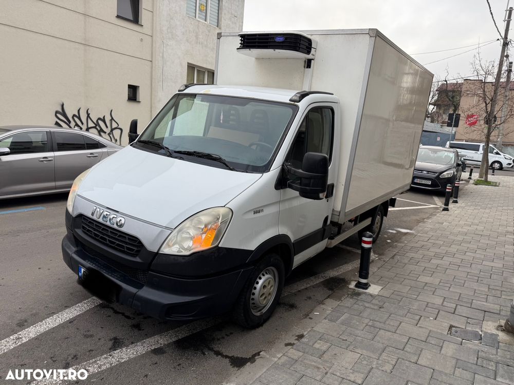 Iveco Daily 35c Frigorific Frig Carrier an 2014 Cub Izoterm 298.000km Istoric Service Facturi Kit Distribuție Ambreiaj Rezivie Frig AC Navi Discuri Placute Baterie Anvelope direcție suspensie Vopsea Ok TVA - 8