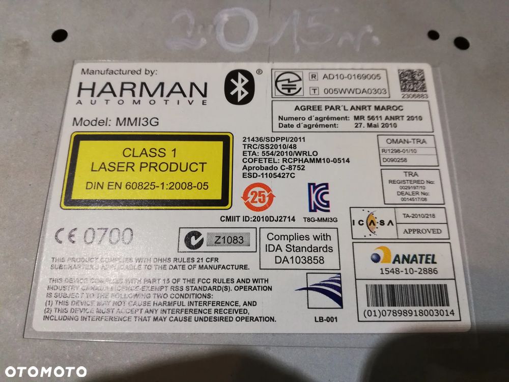 CZYTNIK NAWIGACJI MMI CD AUDI MULTIMEDIA 8R2035666J AUDI A5 8T Q5 A4 B8 - 3