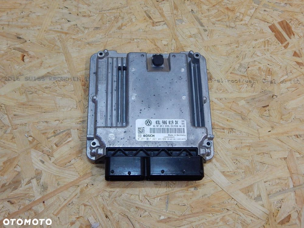 vw t5 lift komputer sterownik silnika 2.0 tdi 03l906019dk 0281017221 - 1