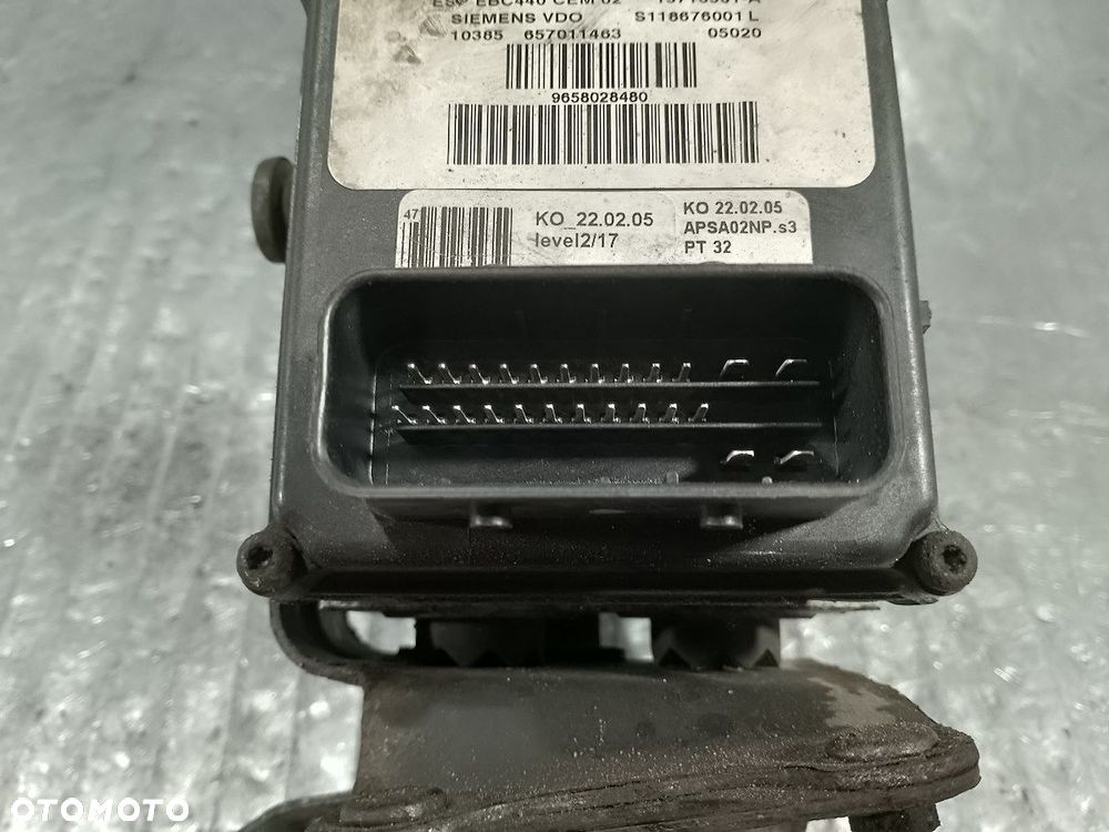 POMPA ABS PEUGEOT 407 9658028480 15710501-A  S118676001 2.0 HDI - 8