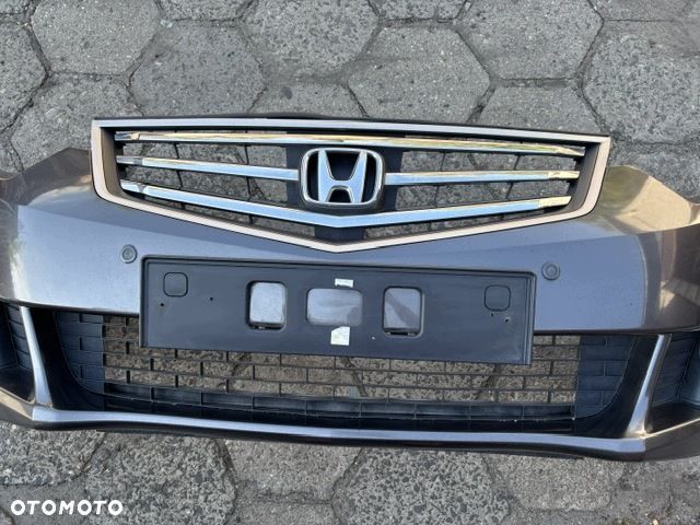 honda accord viii zderzak przód grill czujniki halogeny 08-11r nh736m - 9