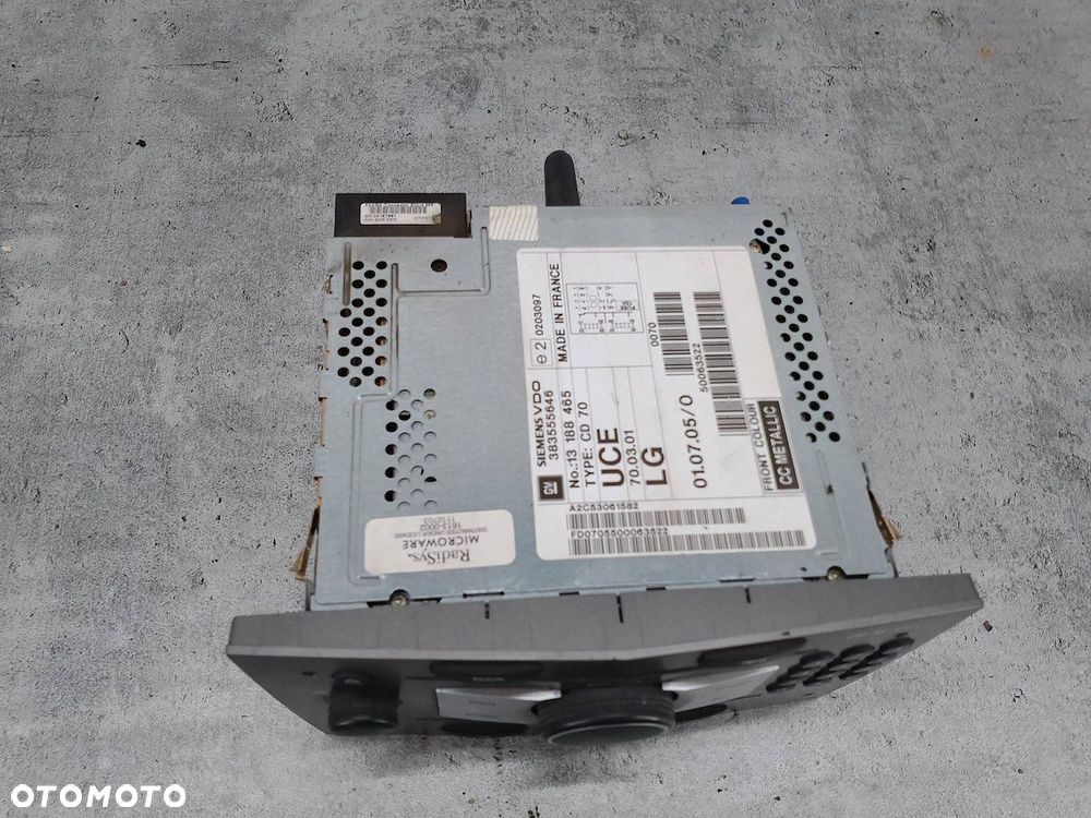 RADIO  OPEL ASTRA H 13188465  383555646 - 2