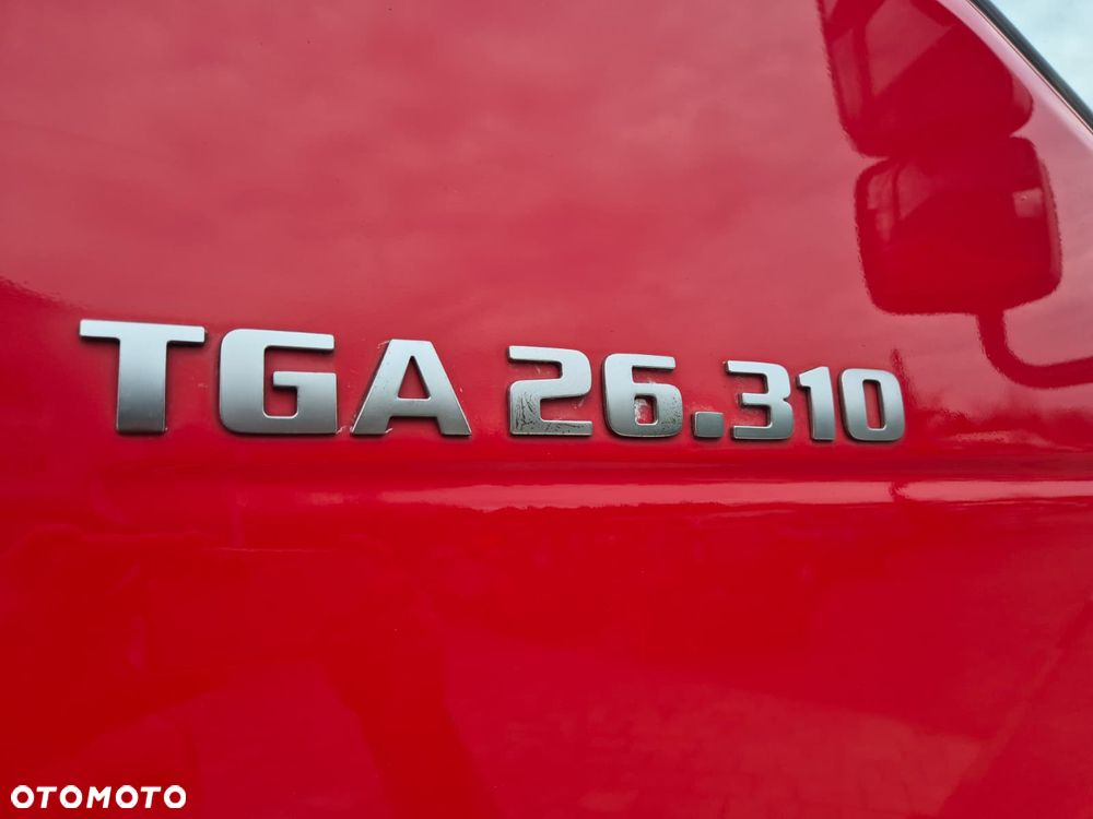 MAN TGA 26.310 6X4 / WYWROTKA / 3 STRONY / MOCNY KIPER / NOWE SPRZĘGŁO / BEZWYPADKOWY / SILNIK D20 / NAJLEPSZA JEDNOSTKA NAPĘDOWA / SERWISOWANY - 19