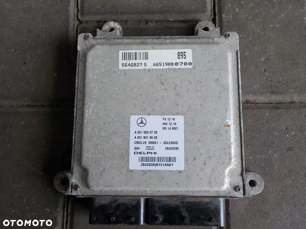 SPRINTER 906 OM651 313CDI KOMPUTER STEROWNIK A6519000700 - 3