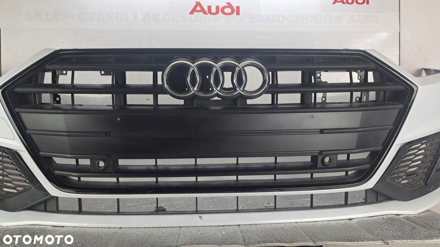 ZDERZAK GRILL AUDI A7 S-LINE BLACK 4K C8 4K8 2019-2023 OE KOMPLETNY - 2