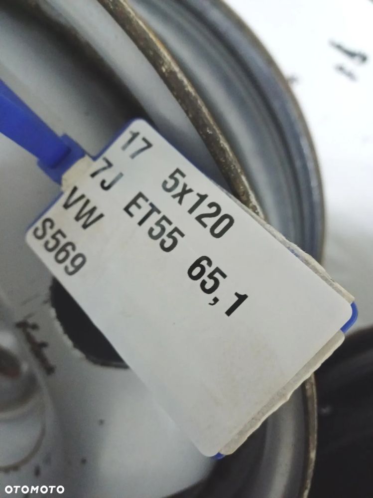 felgi stalowe 17 5x120 OEM Volkswagen transporter t5 t6 multivan S569 - 8