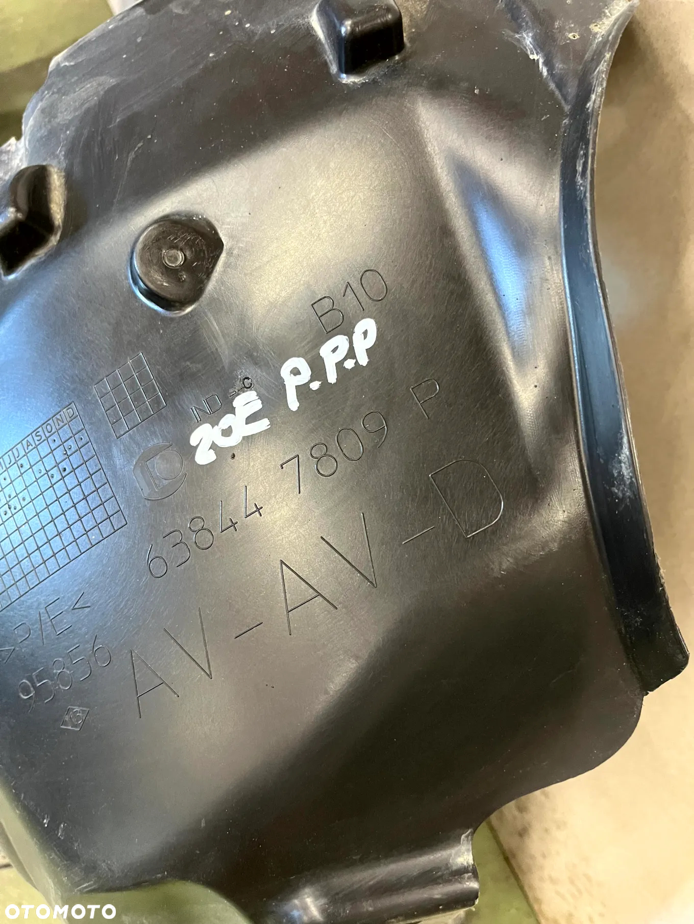 RENAULT ZOE I 12-19 NADKOLE PRAWY PRZÓD PRAWE PRZEDNIE ORYGINAŁ NIEUSZKODZONE 638447809R 638421219R - 2