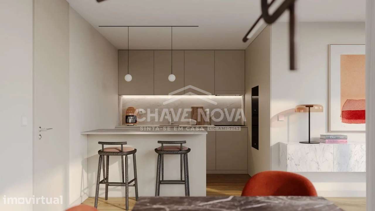 T1 Novo c/ Lugar de Garagem em Canidelo - Grande imagem: 2/9