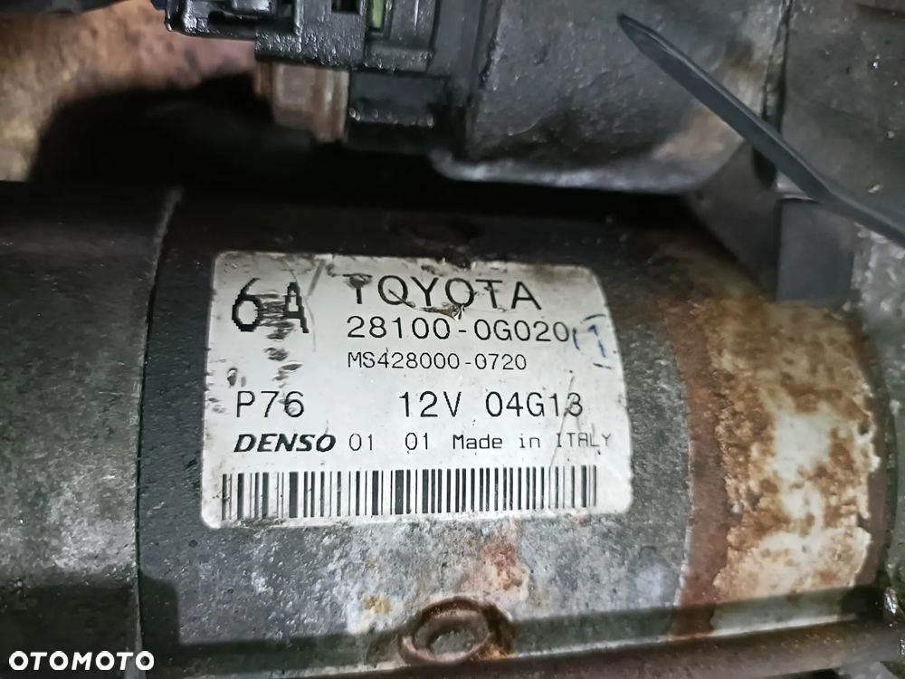 TOYOTA AVENSIS II T25 03-09 2,0 D4D rozrusznik DENSO 28100-0G020 * - 5
