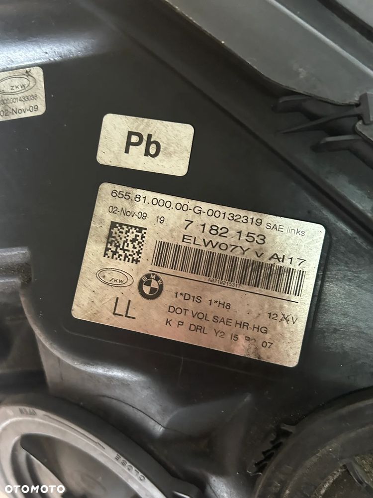 LAMPA BMW F01 F02 LEWY PRZÓD KOMPLETNA BIXENON ANGLIK 7182153 USZKODZONA - 7