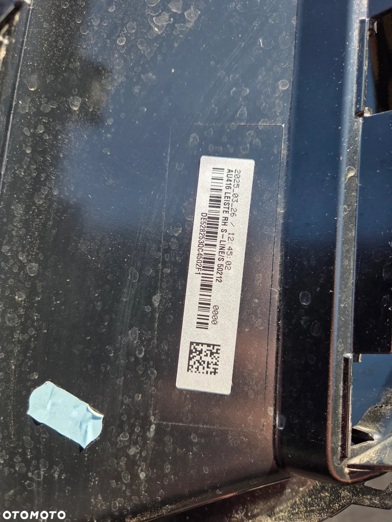 Prawa kratka listwa Audi Q6 e-tron 85H807968 S-Line Sq6 - 12