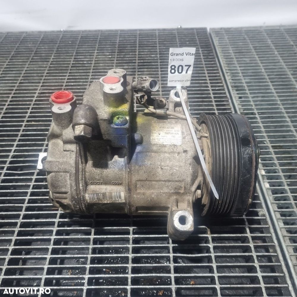 Compresor clima Suzuki Grand Vitara 1.9 DDIS 2006 - 2012 129CP F9QB (807) Diesel ... - 4