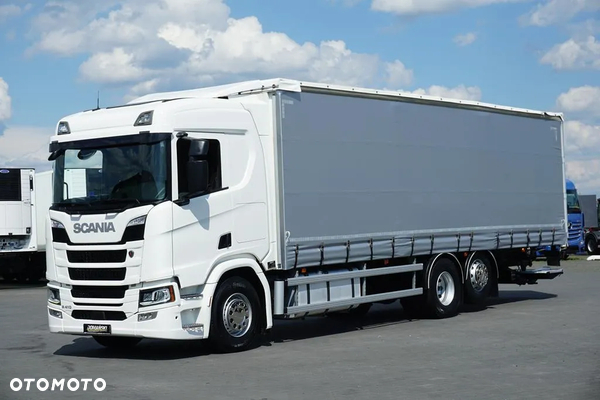 Scania R 410 / ACC / E 6  / FIRANKA + WINDA / DŁ. 9,5 M / 23 PALETY / RETARDER