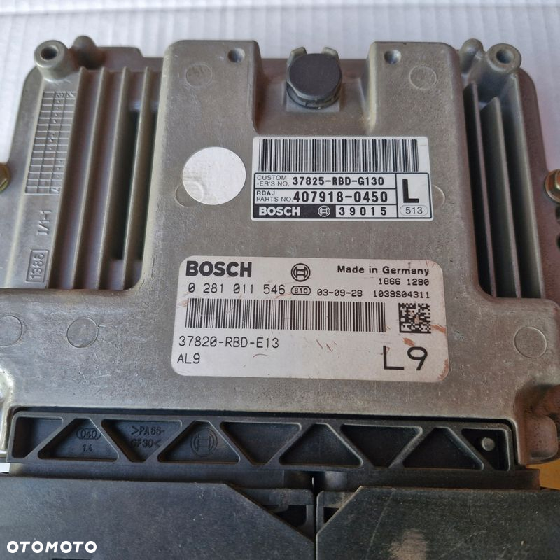 KOMPUTER STEROWNIK HONDA ACCORD VII 0281011546 37820-RBD-E13 L9 - 2