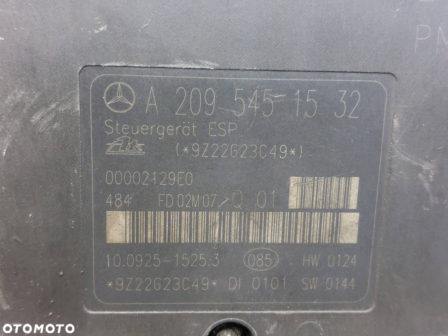 POMPA STEROWNIK ABS MERCEDES W203 C KLASA A0044315512 A2095451532 - 5
