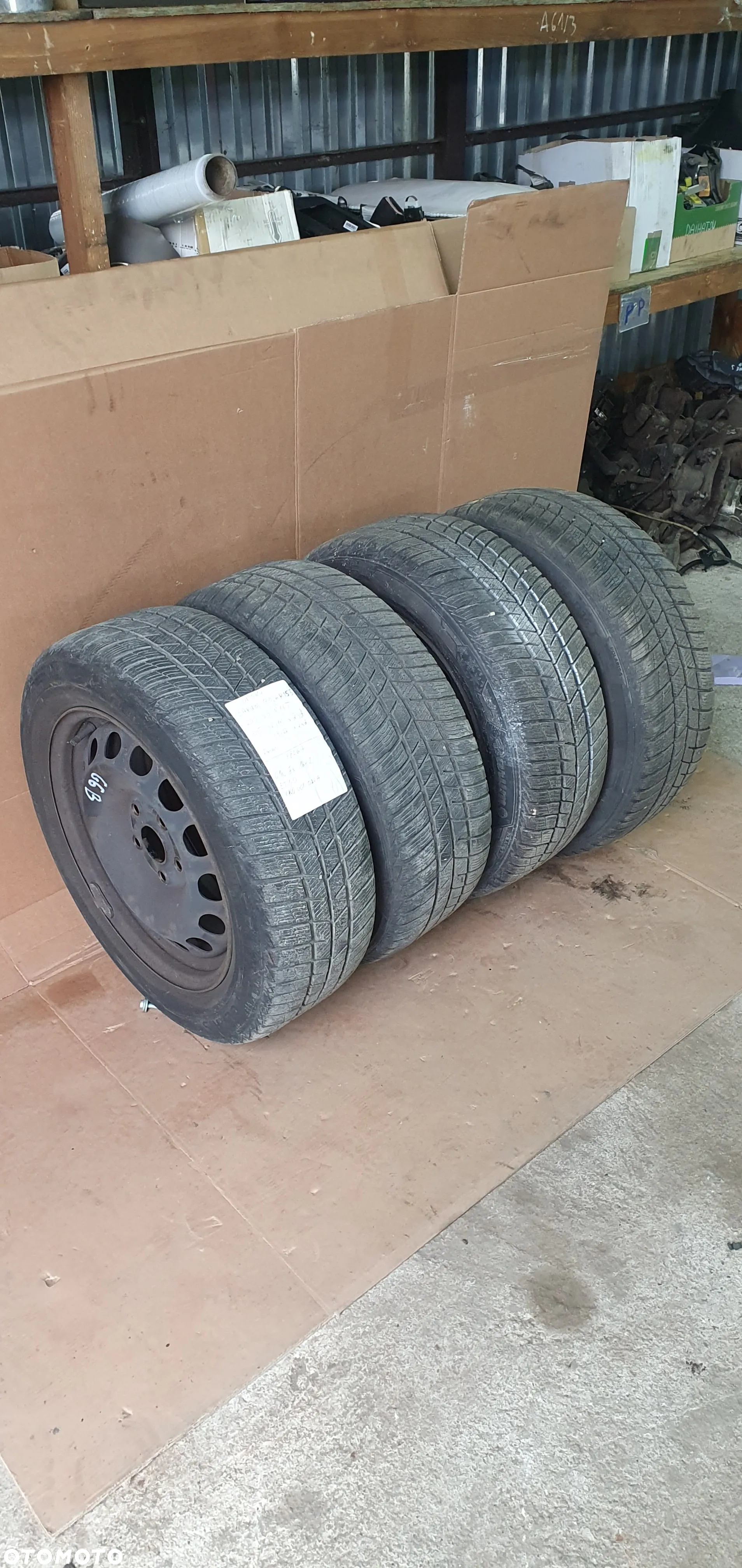 Felgi stalowe z oponami 6,5J ET50 5x112 205/55 R16 Volkswagen 1K0601027A - 4