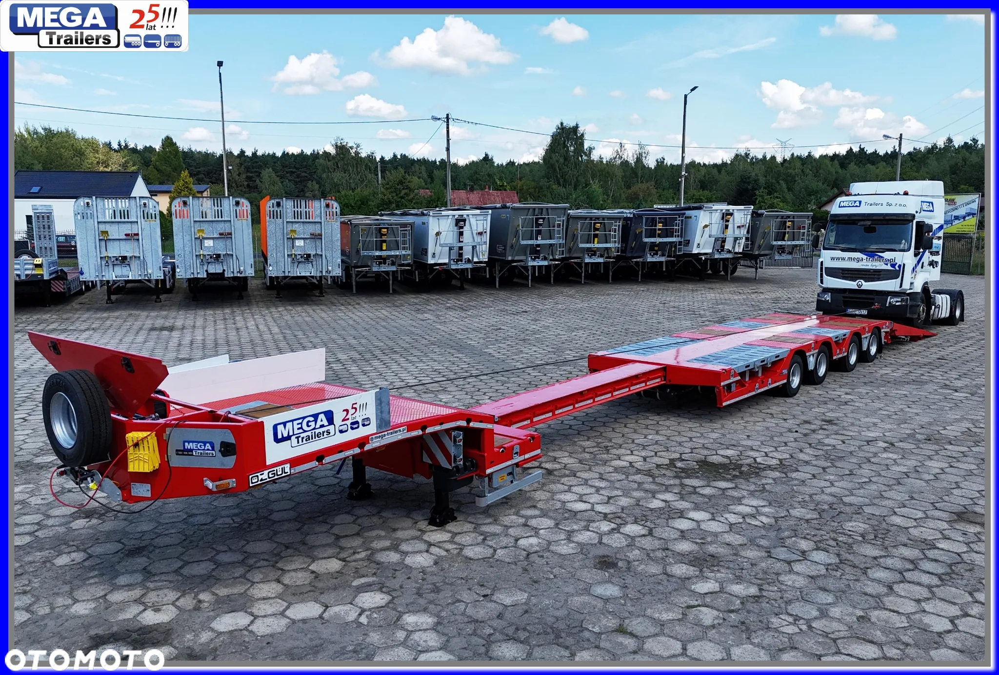 Mega Niskopodwoziowa 70 T DMC Kombajny, maszyny budowlane 18,60 m długości !!! - 3