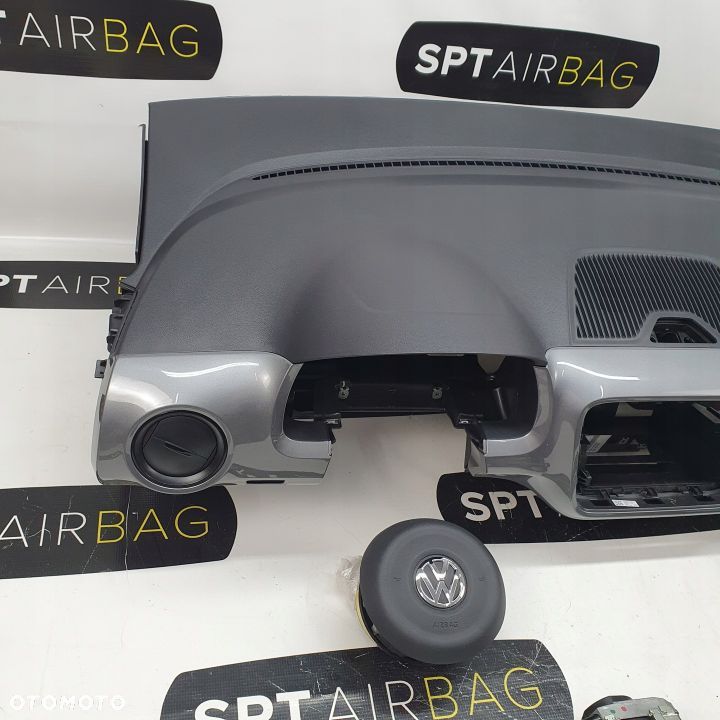 VW UP! UP DESKA ROZDZIELCZA KONSOLA KOKPIT PULPIT PODUSZKI AIRBAG AIR BAG PASY KIT SET - 2