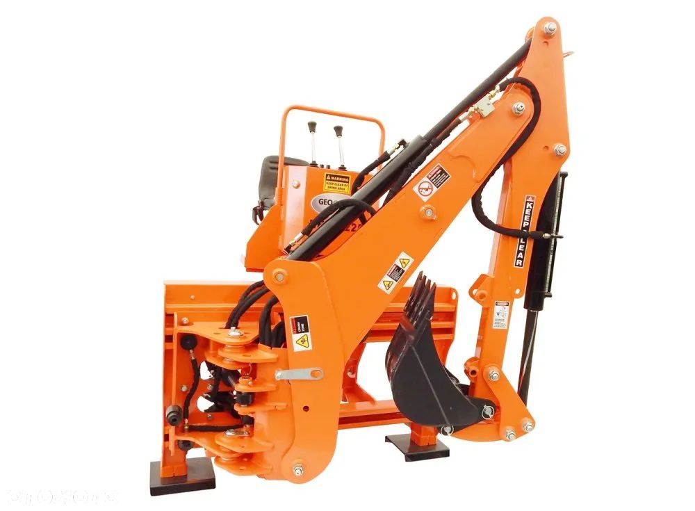 Koparka do ciągnika z własną pompą hydrauliczną BHMS225 + przesuw Mikrus Troll GEOGRASS Raty Transport - 10