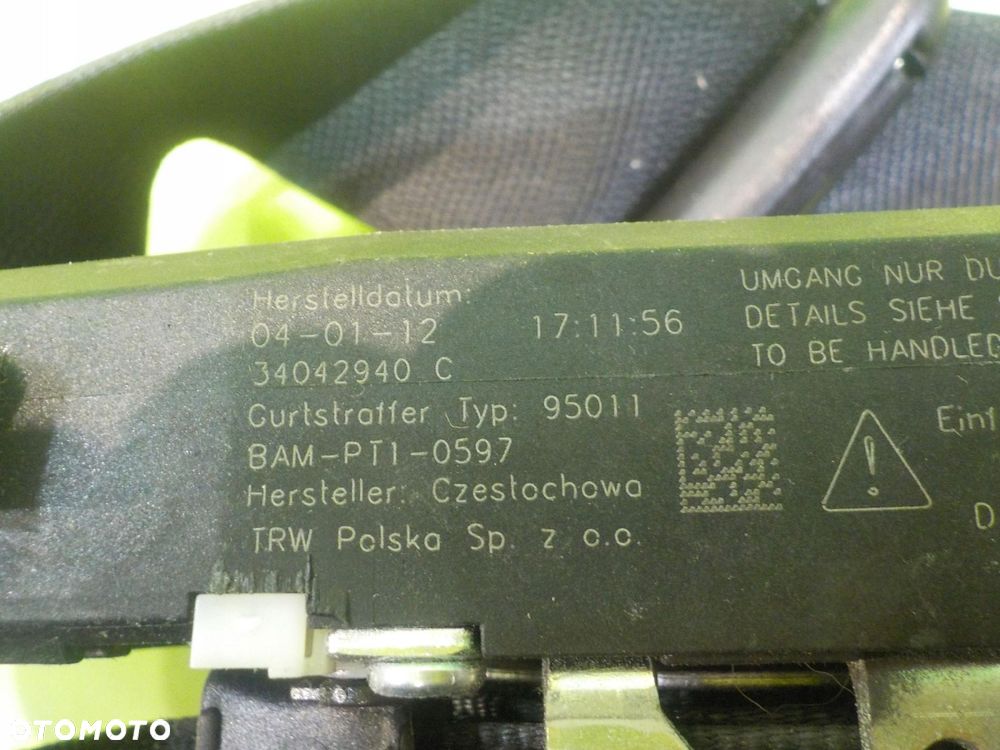 SMART FORTWO II 451 LIFT 12r pas bezpieczenstwa lewy przod A4518604185 - 5