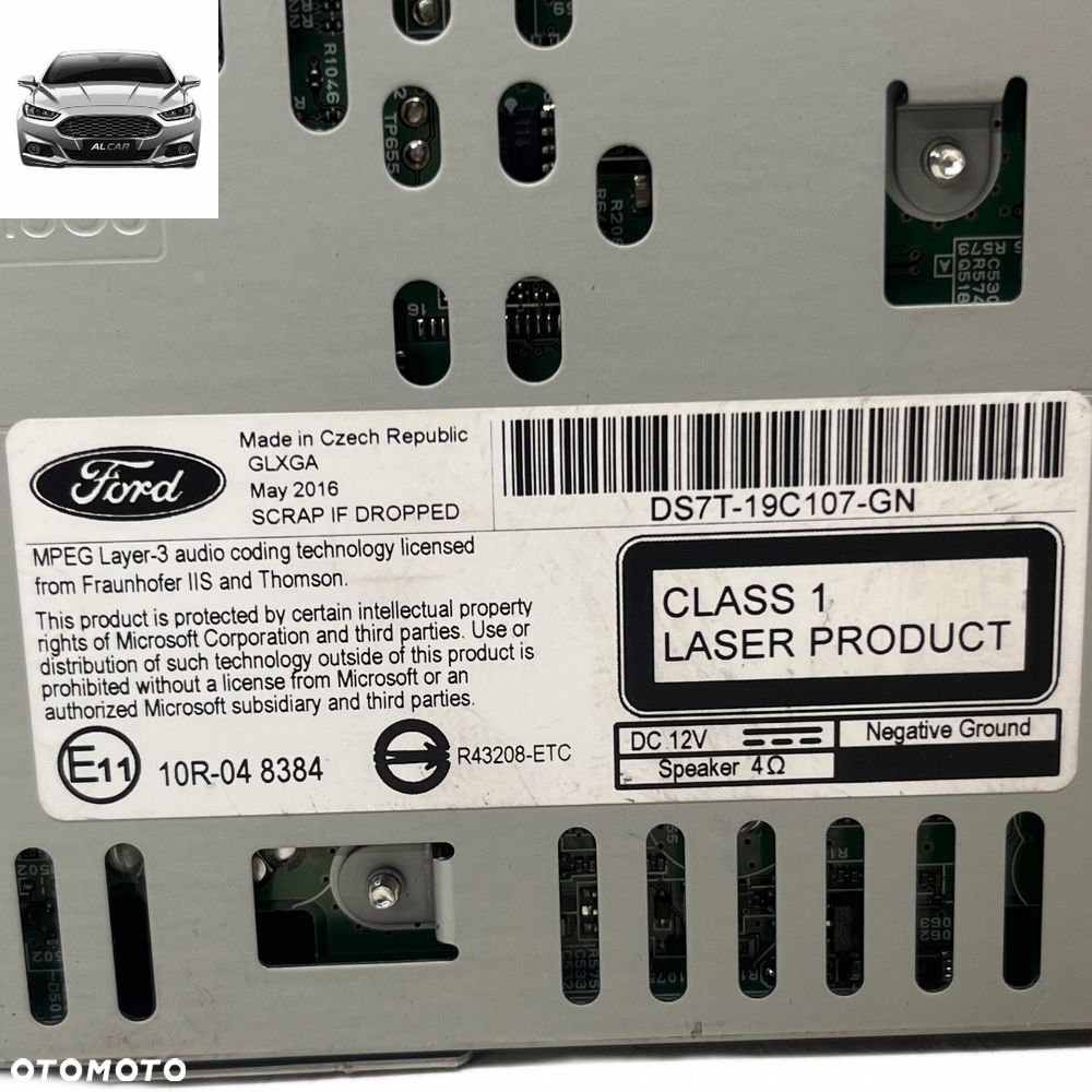 RADIO SYNC 2 FORD MONDEO MK5 DS7J-19C107-GN - 3