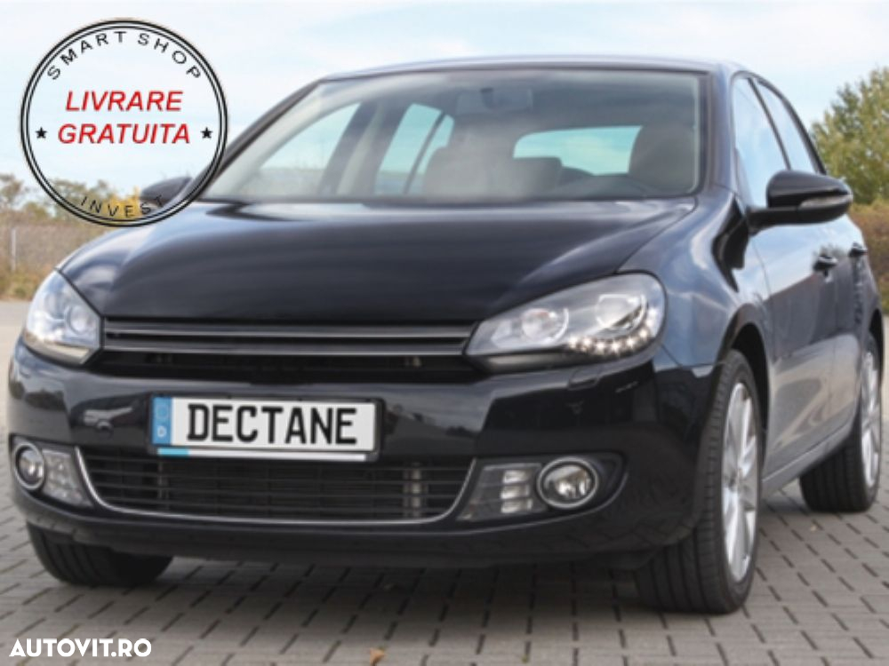Faruri LED VW Golf 6 VI (10.2008-2012) DAYLIGHT DRL GTI Look Negru- livrare gratuita - 12