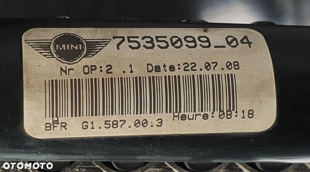 CHŁODNICA WODY MINI COOPER R56 1.6 7535099-04 - 5