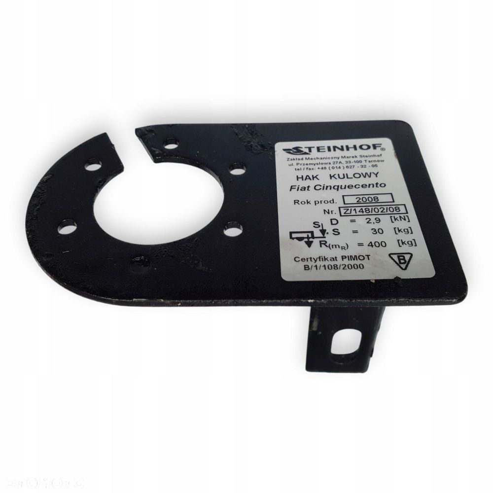 HAK HOLOWNICZY Fiat Cinquecento Steinhof mocny solidny Z/148/02/08 - 6