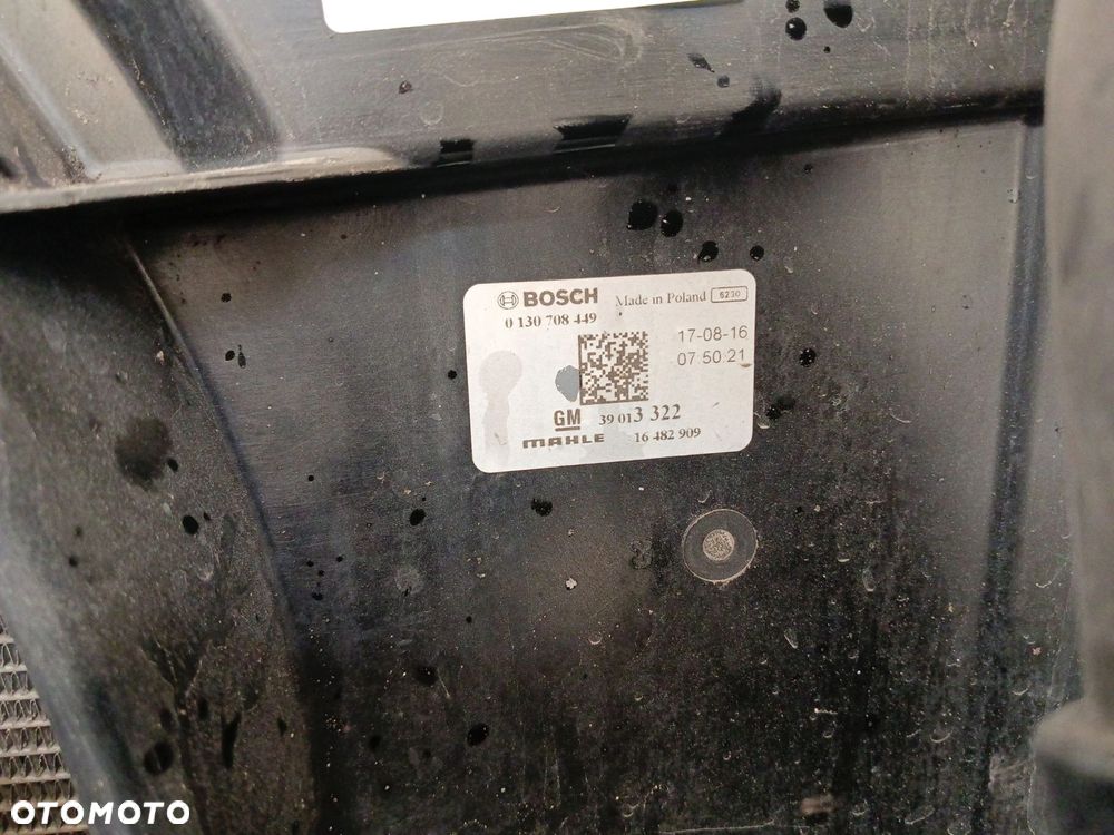 CHŁODNICE KOMPLET OPEL ASTRA K (2015-2019) 1.6 CDTI 110KM 0130708449 - 2