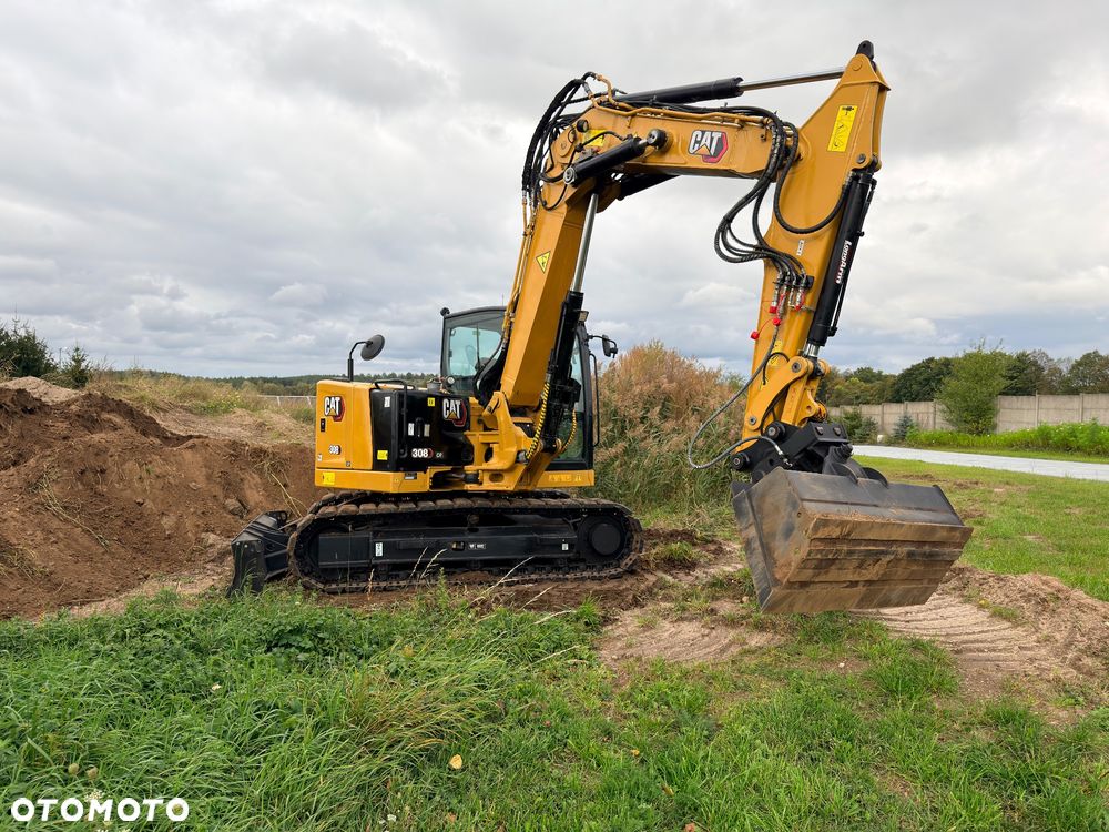 Caterpillar CAT 308 CR 07 koparka CATEPILLAR Gąsienica nakładki 8ton szybkozłącze hydr 309 307 306 KLIMA Minikoparka CR C3.3 - 28