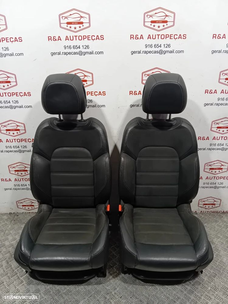 Conjunto de Bancos Citroën Ds5 Elétricos Pele e Alcântara Original - 7