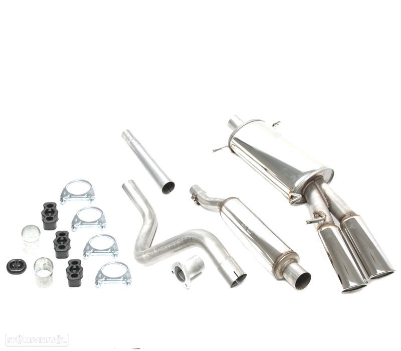 PANELA DE ESCAPE VOLKSWAGEN VW SCIROCCO MK2 82-92 AÇO 63.5MM - 1