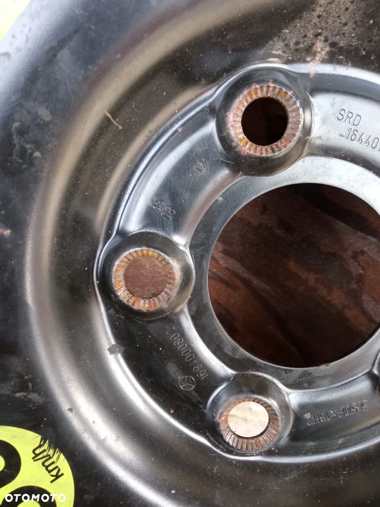 Koło Zapasowe Dojazdowe Mercedes W169 W245 125/90 R16 5X112 ET32 1694000802 - Gwarancja Wysyłka - 6