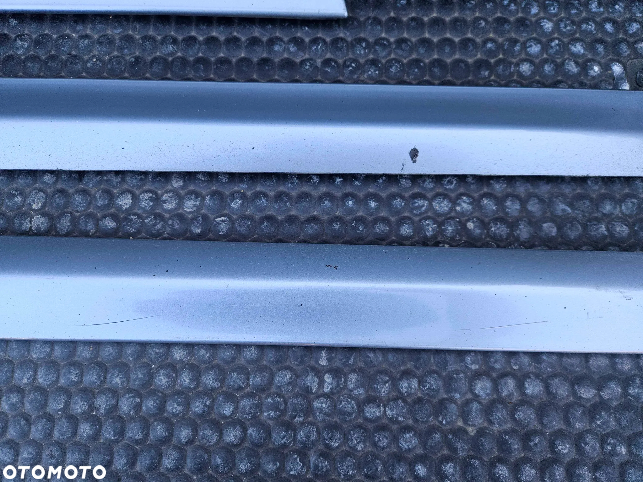Listwa Listwy Drzwi S-Line Dolne Srebrne Komplet Audi A4 B6 B7 Oryginalne - 7