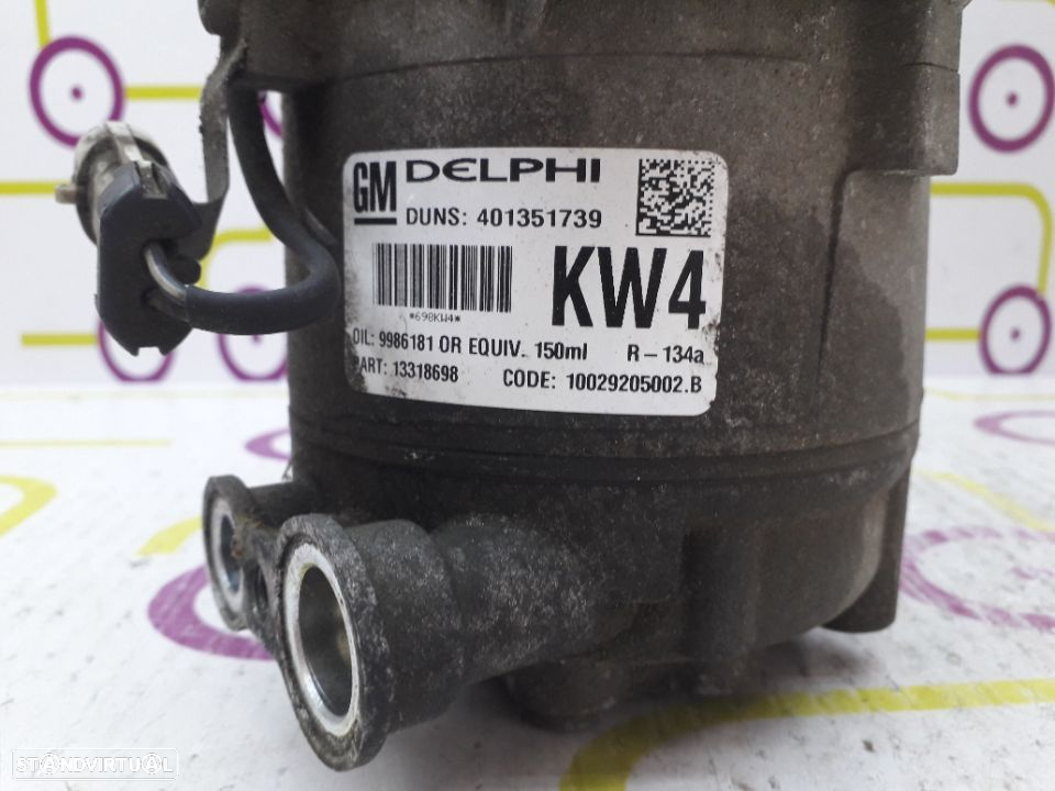 Compressor AC Opel Astra H GTC 1.9 CDTi 120Cv de 2010 - Ref: 401351739 - NO60187 - 3